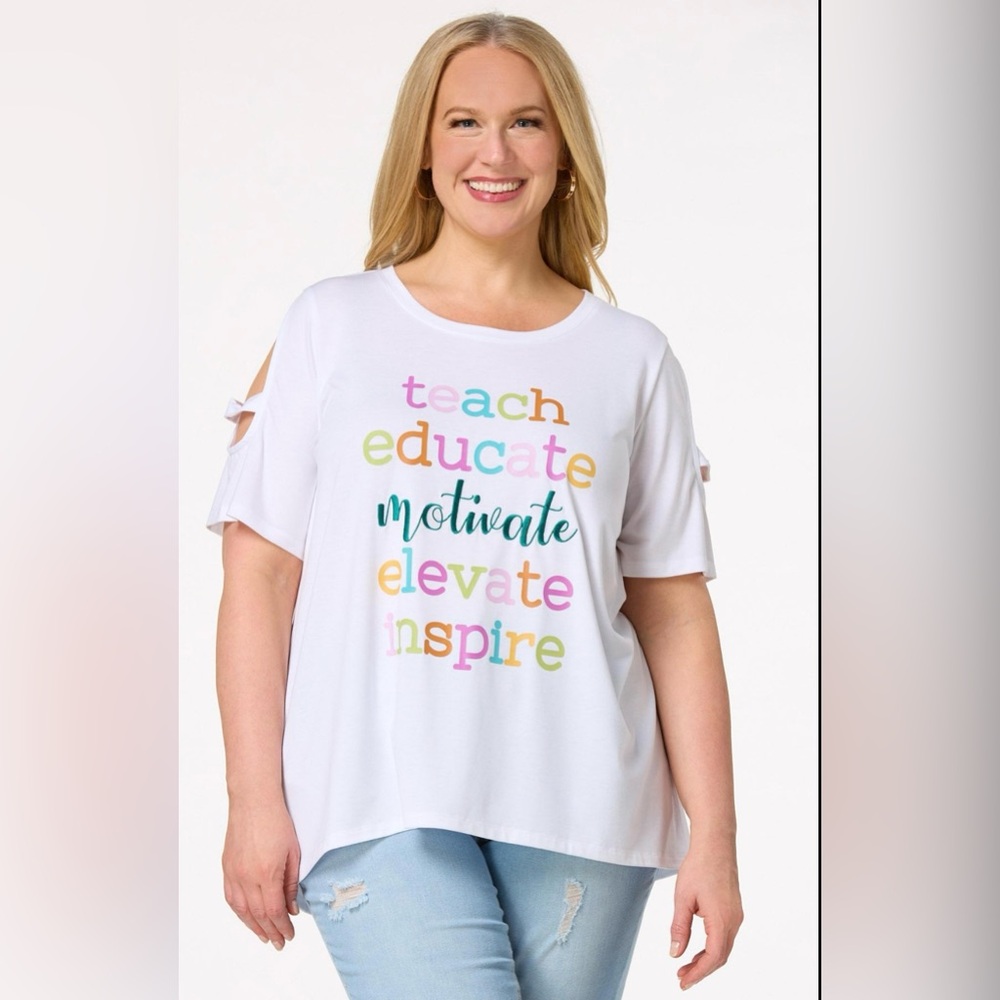 Teach and Inspire Graphic Shirt - NWT B06